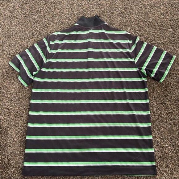 Nike Dri Fit Polo Shirt Mens Striped Short Sleeve‎ Golf Performance XL
T7 - Picture 6 of 8